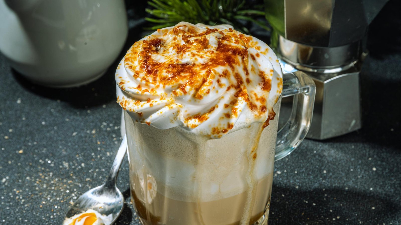 Homemade Toasted White Chocolate Latte Inspired by Dunkin