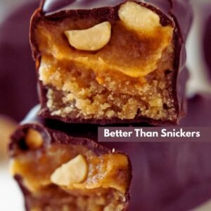 Unreal Dark Chocolate Caramel Peanut Bars Recipe