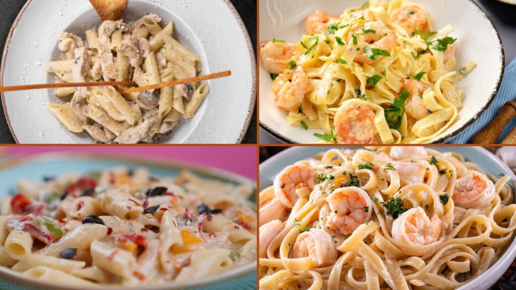 White Chocolate Alfredo Variations