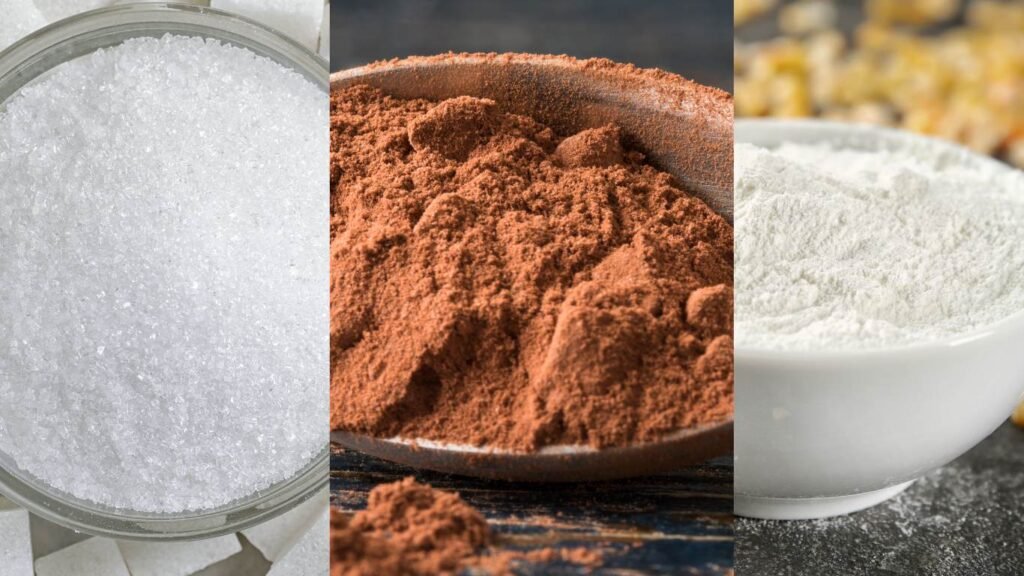 Ingredients for Smitten Kitchen Chocolate Pudding