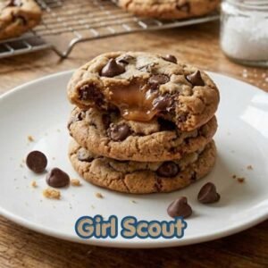 Girl Scout Caramel Chocolate Chip Cookies Copycat