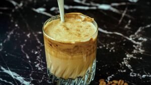 Homemade Starbucks Style Dubai Chocolate drink