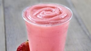 Homemade Nespresso-Style White Chocolate Strawberry Drink