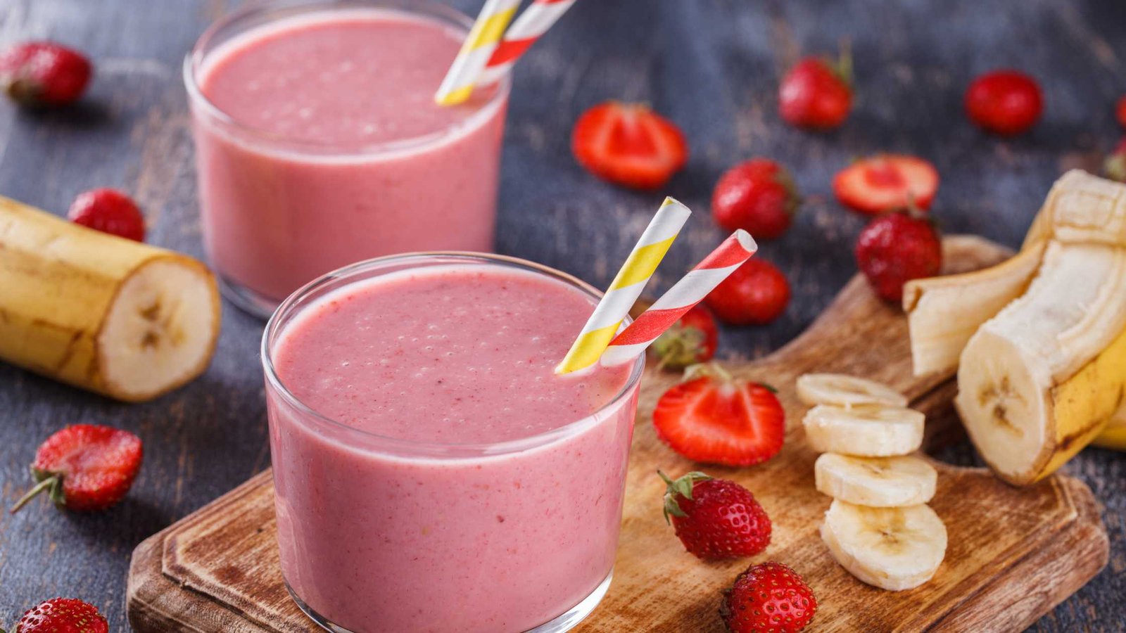 Strawberry Banana Chocolate Protein Smoothie Recipe