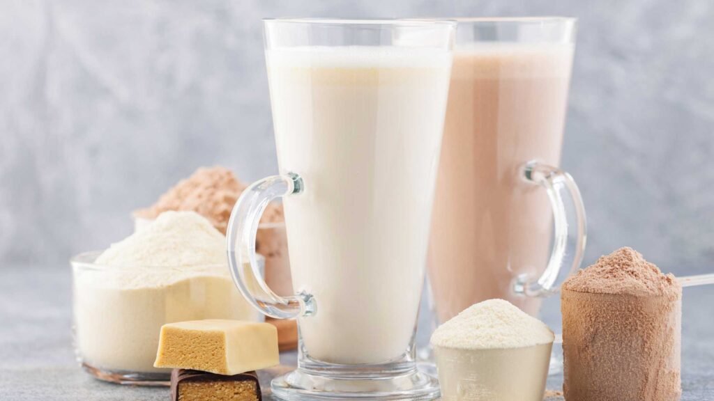 White Chocolate Peppermint Protein Shake Recipe (No Banana)