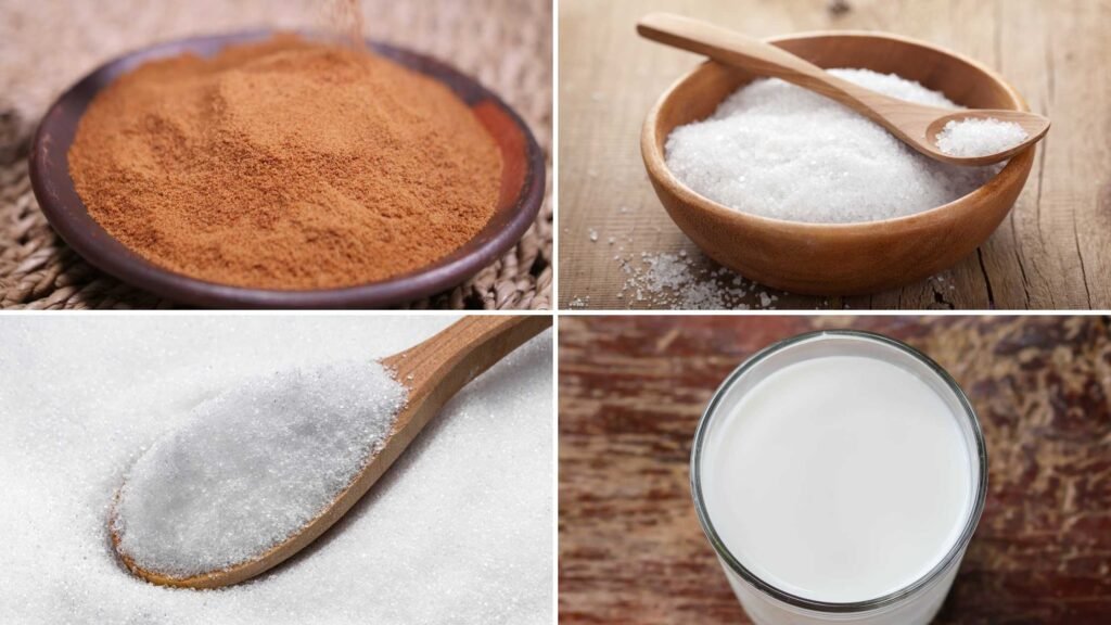 Ingredients for Sugar Free Hot Chocolate Drink