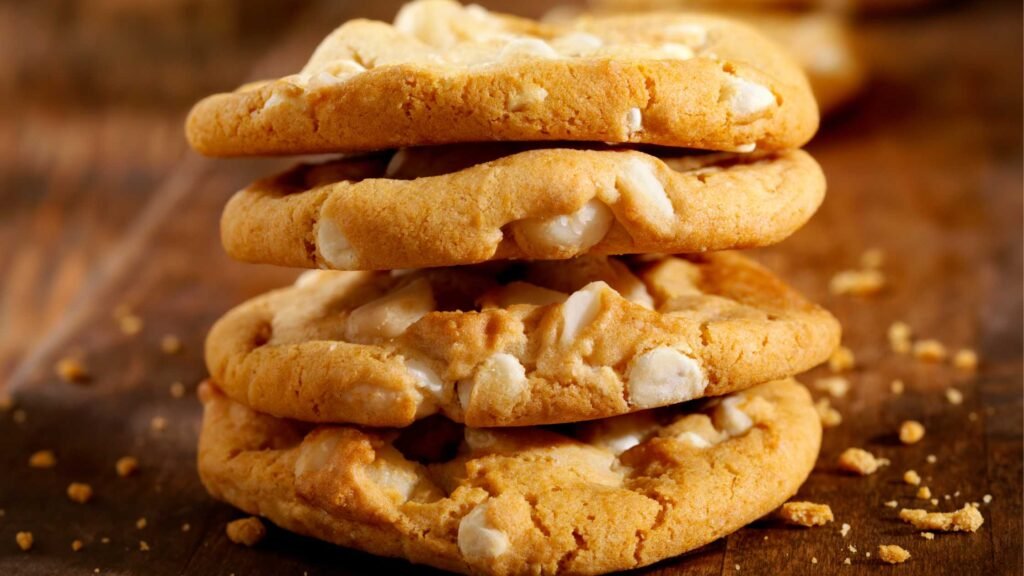 White chocolate macadamia nut cookies