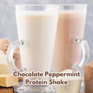 White Chocolate Peppermint Protein Shake No Banana Recipe