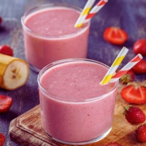 Strawberry Banana Chocolate Protein Smoothie Recipe