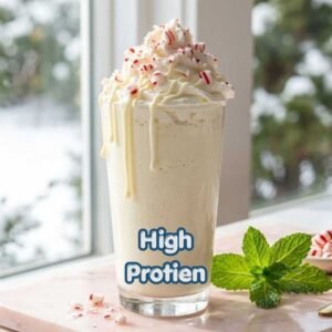 White Chocolate Peppermint Protein Shake Without Banana