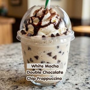 White Mocha Double Chocolate Chip Frappuccino Starbucks Recipe