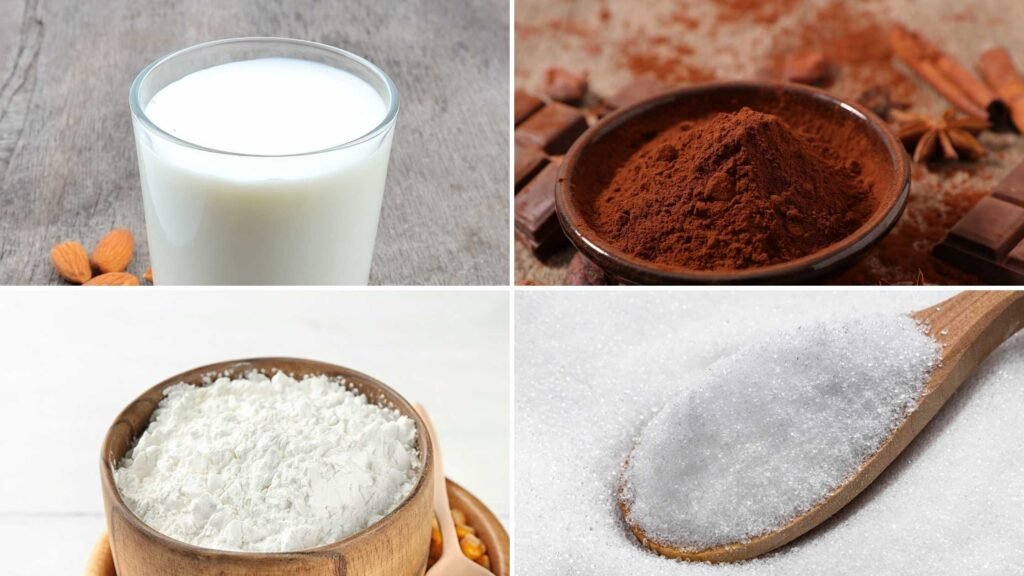 Ingredients You’ll Need for Sugar-Free Chocolate Pudding with almond Milk