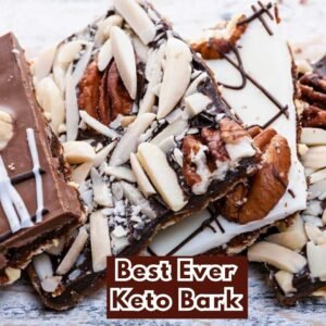 Keto Chocolate Bark with Peanut Butter Recipe