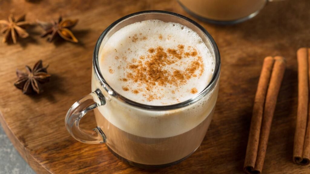 Chai latte to Serve with Stuffed Bagel Minis