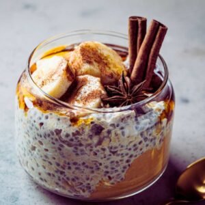 Vegan Chocolate Banana Peanut Butter Chia Pudding Recipe