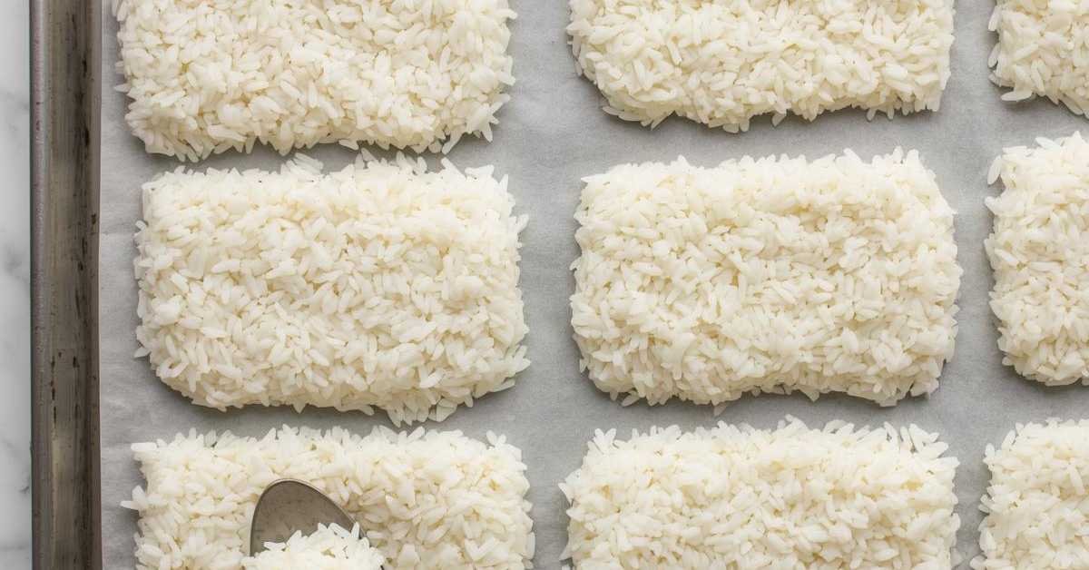 Portion the Rice Into Thin Layers Before Freezing It